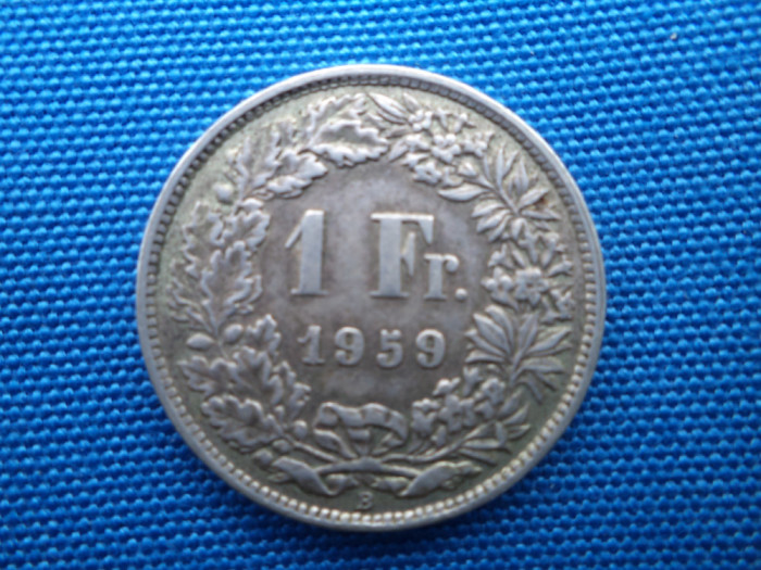 1 FRANC 1959 ELVETIA /Ag