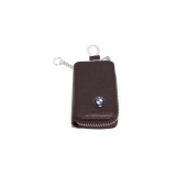 Cumpara ieftin Breloc, husa chei, Bmw, 8,5 x 5,5 cm, maro, Magrot 20229