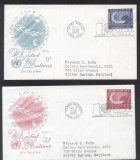 UN New York 1962 Peacefull use of space Mi.122-23 FDC UN.239