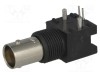Conector BNC soclu mamă 90&deg; 50&Omega; THT negru TE Connectivity aurit