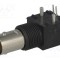 Conector BNC soclu mamă 90&deg; 50&Omega; THT negru TE Connectivity aurit