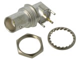 Conector BNC mamă 50&Omega;, THT