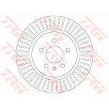 Set discuri frana spate TRW, Opel Zafira Tourer C (P12), 10.2011-, spate; puntea spate; Sistem de franare : 17&amp;quot;