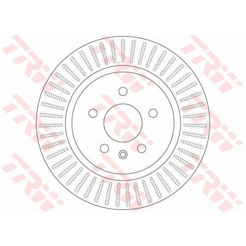 Set discuri frana spate TRW, Opel Zafira Tourer C (P12), 10.2011-, spate; puntea spate; Sistem de franare : 17&amp;quot;