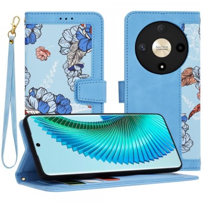 Husa pentru Honor Magic6 Lite, Techsuit, FlipCraft, Bleu foto