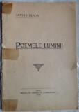 LUCIAN BLAGA-POEMELE LUMINII/VOLUM DE DEBUT/SIBIU1919/coperta frontala desprinsa