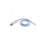 Cablu de date OTB Micro-USB cu lumina de functionare animata-Culoare Albastru deschis