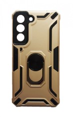Husa telefon compatibila cu Samsung Galaxy S22 Plus, Powerful, Inel si placuta metalica, HT100