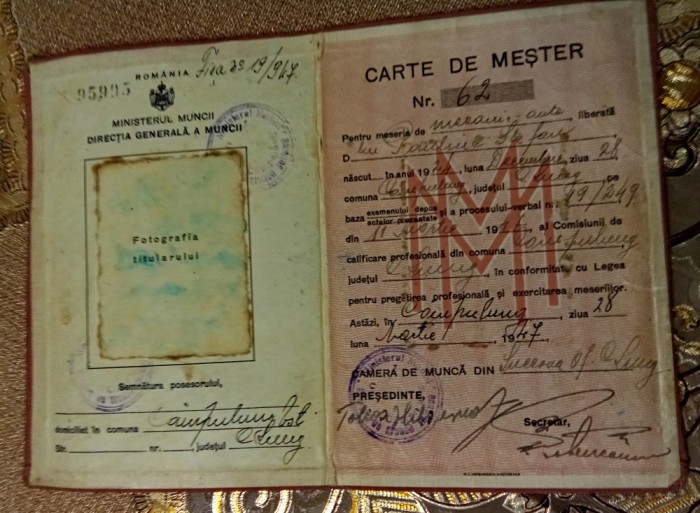Carte de Mester 1947