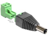 ADAPTER DC 2,5 X 5,5 MM STECKER &gt; TERMINALBLOCK 2 PIN 2-TEIL 65488 DELOCK