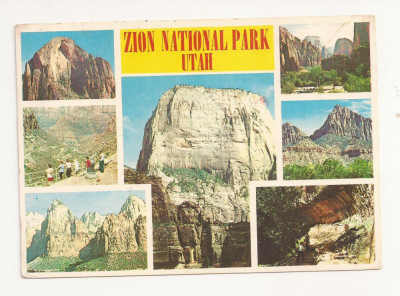 US1 - Carte Postala - USA - Zion National Park, Utah , circulata 1983 foto