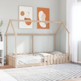 VidaXL Cadru pat tip casă pentru copii, 90x190 cm, lemn masiv de pin