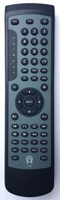 Telecomanda amplificator PRIMARE C22 originala V10/V25/V20/A10/A30/I20
