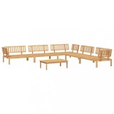 Set canapea gradina din paleti, 6 piese, lemn masiv de acacia