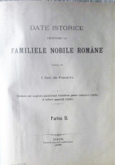 Familiile Nobile Romane - autor Ioan Cavaler de Pu?cariu, II, Sibiu 1895. foto
