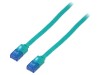 Cablu Retea Goobay U/UTP Cat6a PVC Verde 3m Conductor Cupru RJ45