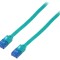 Cablu U/UTP Cat6a PVC verde 3m