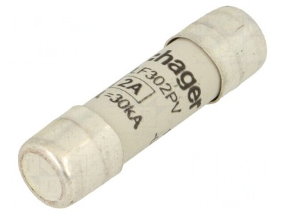 Siguranţă gPV &amp;Icirc;nt&amp;acirc;rziere 2A 1kVDC 10x38mm foto