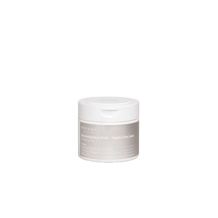Mary and May Gluconolactone (PHA) + Betula Alba Juice Cleansing Pad Tampoane pentru curățarea feței 70 buc.