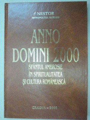 SFANTUL AMBROSIE IN SPIRITUALITATEA SI CULTURA ROMANEASCA 2000-NESTOR VORNICESCU foto