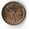 Moneda 5 kurus 1980, FAO - Turcia, tiraj: 13000, Europa, Bronz