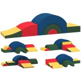 AIYAPLAY Modul motricitate bebeluși 6PCS parcurs motricitate din spumă EVA pentru copii preșcolari, multicolor | Aosom Romania