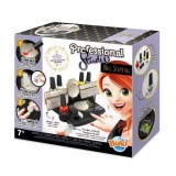 Set Stampile Unghii Buki France, Studio Profesional, 7 Matrite, 5 Oje, Racleta, Recipient Amestec, Suport Depozitare, Peste 7 Ani