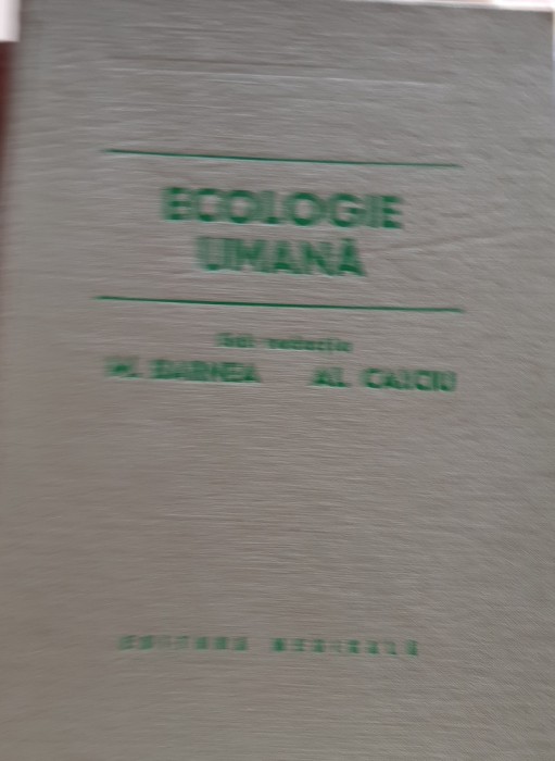 ECOLOGIE UMANA MATEI BARNEA