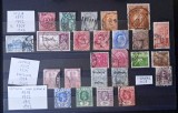 Lot Clasics India Britanică Statul Johore Gwalior Ceylon Sarawak Regele George V Victoria Ștampilate - A0014