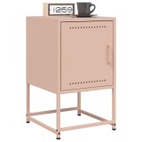 Set 2 Noptiere Roz Otel 36x39x60.5 cm Design Industrial Moderne