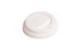 Capac plastic alb 80 mm pentru pahare 240355 ml Set 100 Buc