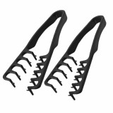 Cumpara ieftin Set 2 Piepteni de Volum din ABS pentru Femei si Barbati, 19 x 9 cm, Negru