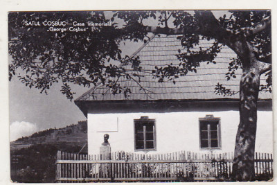bnk cp Satul Cosbuc - Casa memoriala George Cosbuc - uzata foto