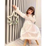 Cumpara ieftin Costum lunga Alba Fulg de Nea Fetite - DDS100