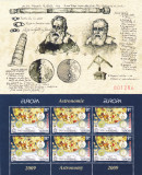 EUROPA 2009,ASTRONOMIE,MINICOLI CU MANSETA Lp.1832a,MNH ** ROMANIA., Istorie, Nestampilat