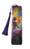 Cumpara ieftin Semn de carte din lemn yoga