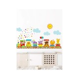 Cumpara ieftin Sticker Perete Autocolant Trenulet si Animale 53x95cm - 800910