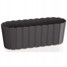 Jardiniera decorativa, antracit, 4.9 L, 38.3x14.4x13 cm, Boardee Case foto
