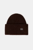Tommy Jeans pălărie din amestec de l&acirc;nă culoarea maro, AW0AW17905