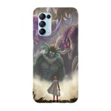 Husa compatibila cu Oppo A77, Viceversa, model Saimata Monster Fight One Punch Man, Silicon, TPU, Transparent, Carcasa