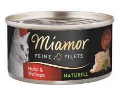 Miamor Feine Filets Naturell pui &amp;amp;amp; creve?i 80 g foto