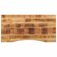 vidaXL Blat birou cu decupaj curbat 110x60x2,5cm lemn masiv mango brut 370187
