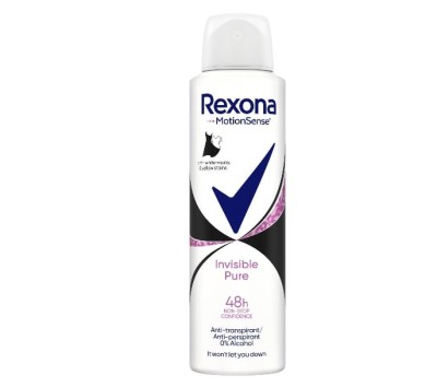 Deodorant antiperspirant spray Rexona Invisible Pure, 150 ml foto