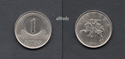 LITUANIA 2001, 1 Litas foto