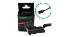 Adaptor de baterie de intrare PATONA Premium USB-C pentru Sony NP-FM50 NP-F550 NP-F750 NP-F960 NP-F970 NP-FM500