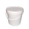 Galeata alimentara sigilabila, cu capac, alb, 600 ML
