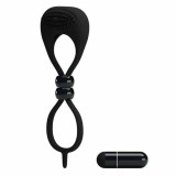 Inel Dublu Pentru Penis Cu Vibratii Locker, Negru