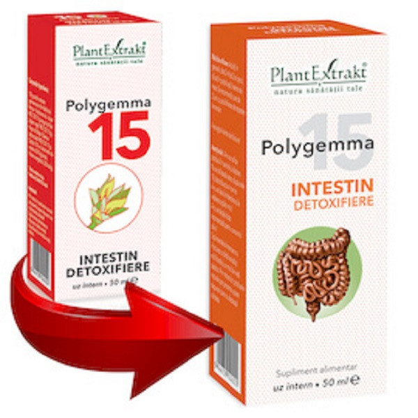 Polygemma 15 intestin detoxifiere 50ml