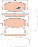 Set placute frana fata TRW GDB3477