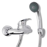 Set baterie robinet dus pentru baie, crom